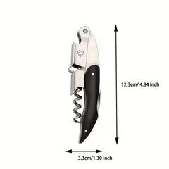 3-in-1 Corkscrew Beer Wine Opener with Leather Cover