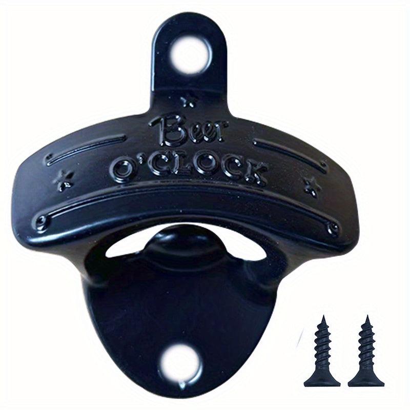 Wall Mounted Bottle Opener Beer O' Clock Metal Opener BBQ DIY Solid Beer Opener