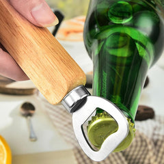 Wooden Handle Heavy Duty Bartender Bottle Opener Kitchen Wedding Party Bar