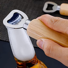 Wooden Handle Heavy Duty Bartender Bottle Opener Kitchen Wedding Party Bar