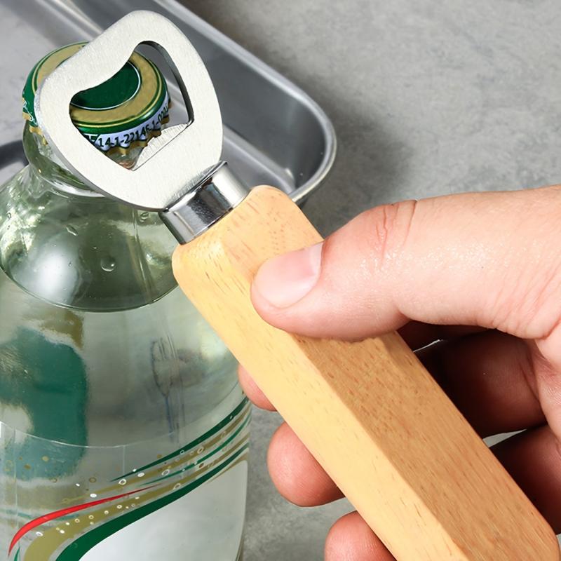 Wooden Handle Heavy Duty Bartender Bottle Opener Kitchen Wedding Party Bar