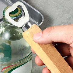 Wooden Handle Heavy Duty Bartender Bottle Opener Kitchen Wedding Party Bar