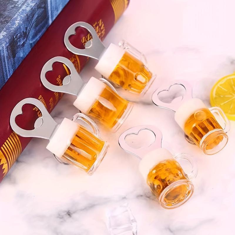 2pcs Stainless Steel Bottle Opener Retro Wine Shape Bottle Opener