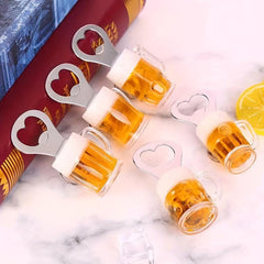 2pcs Stainless Steel Bottle Opener Retro Wine Shape Bottle Opener