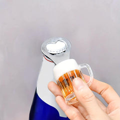 2pcs Stainless Steel Bottle Opener Retro Wine Shape Bottle Opener