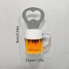 2pcs Stainless Steel Bottle Opener Retro Wine Shape Bottle Opener