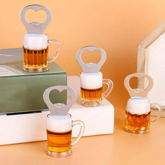 2pcs Stainless Steel Bottle Opener Retro Wine Shape Bottle Opener
