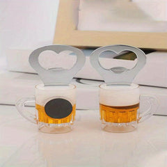 2pcs Stainless Steel Bottle Opener Retro Wine Shape Bottle Opener