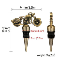 Motorcycle Wine Stopper Bicycle Wine Fathers Christmas Birthday For Men Bar Acce