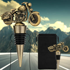 Motorcycle Wine Stopper Bicycle Wine Fathers Christmas Birthday For Men Bar Acce