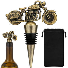 Motorcycle Wine Stopper Bicycle Wine Fathers Christmas Birthday For Men Bar Acce