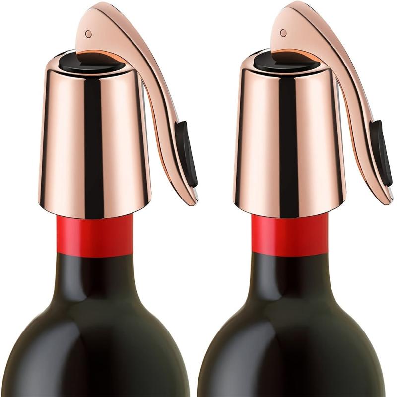 2pcs Stainless Steel Wine Opener Champagne Stopper