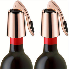 2pcs Stainless Steel Wine Opener Champagne Stopper