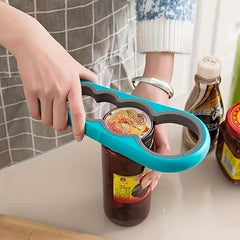 4-in-1 Can Opener with Non Slip Grip - Ideal for Bottles & Kitchen Use