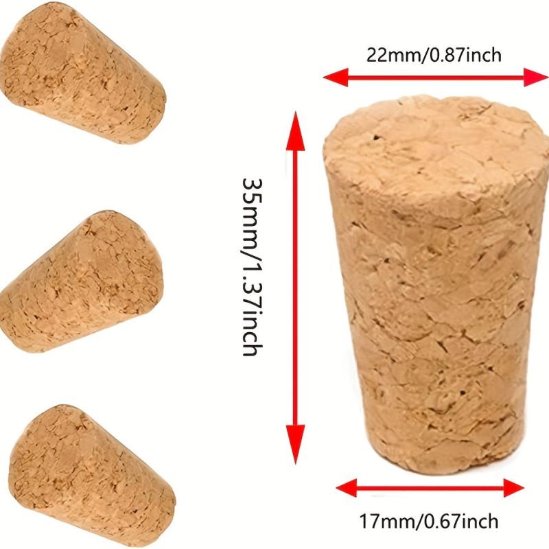10pcs Natural Wood Corks Leakproof Wine and Beer Stoppers