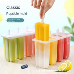 1pc Popsicle Mold 4 Cavity Ice Cream Mold DIY Homemade Popsicle Mold