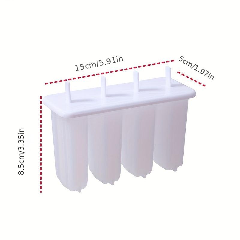 1pc Popsicle Mold 4 Cavity Ice Cream Mold DIY Homemade Popsicle Mold