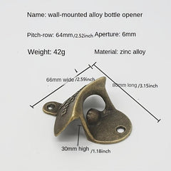 Retro Wall Mounted Beer Bottle Opener