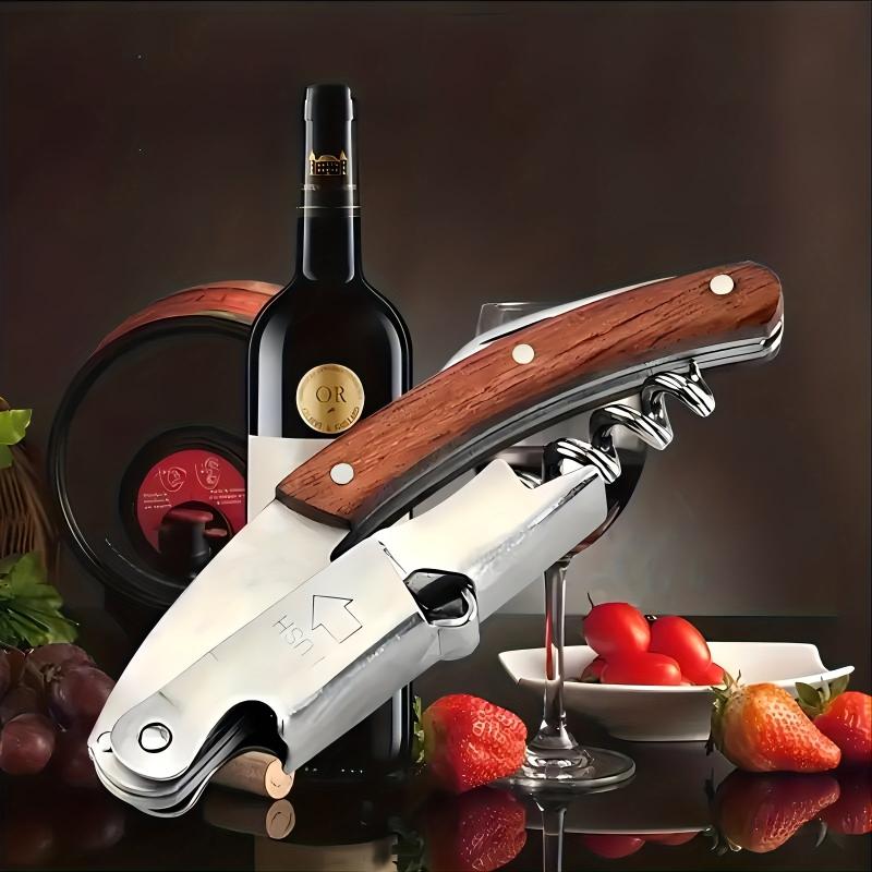 Metal Wine Corkscrew Waiter Bottle Opener