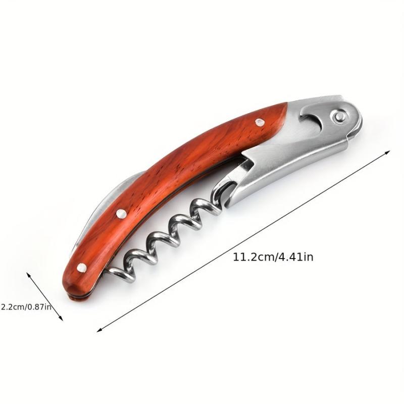 Metal Wine Corkscrew Waiter Bottle Opener