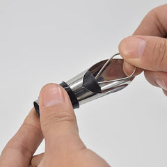 Stainless Steel Wine Pourer & Stopper Preserve Freshness