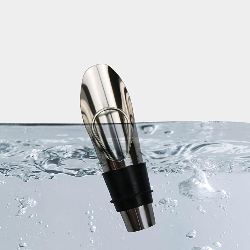 Stainless Steel Wine Pourer & Stopper Preserve Freshness