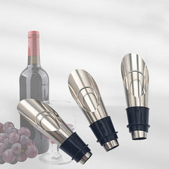 Stainless Steel Wine Pourer & Stopper Preserve Freshness