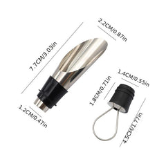 Stainless Steel Wine Pourer & Stopper Preserve Freshness
