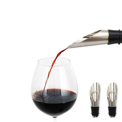 Stainless Steel Wine Pourer & Stopper Preserve Freshness