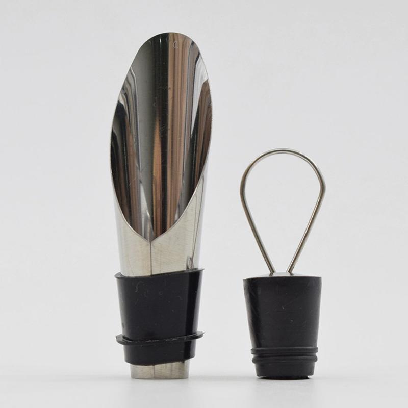 Stainless Steel Wine Pourer & Stopper Preserve Freshness