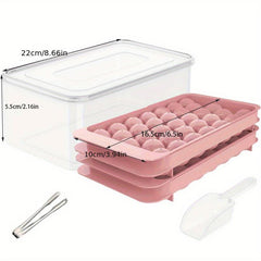 Silicone Ice Cube Tray 33 Grids Round Diamond Kitchen Accessory
