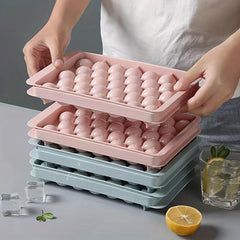 Silicone Ice Cube Tray 33 Grids Round Diamond Kitchen Accessory