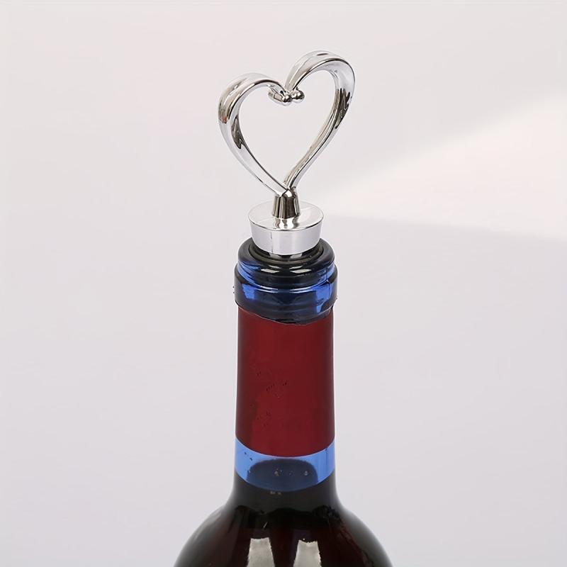 1pc Heart Shape Wine Stopper Bottle Stopper Wine Saver Reusable Wine Cork