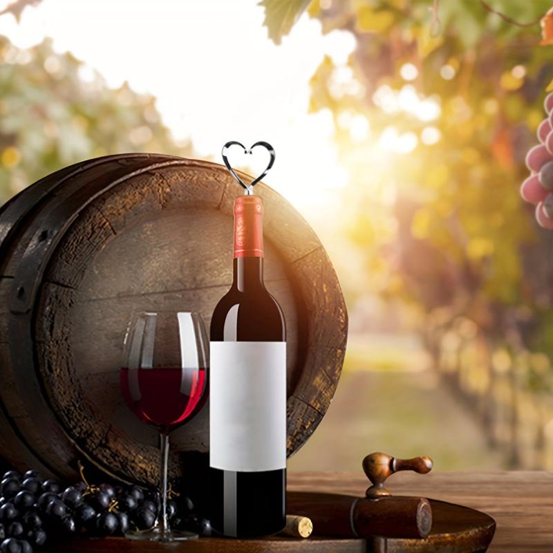 1pc Heart Shape Wine Stopper Bottle Stopper Wine Saver Reusable Wine Cork