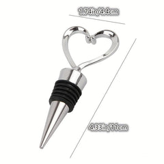 1pc Heart Shape Wine Stopper Bottle Stopper Wine Saver Reusable Wine Cork
