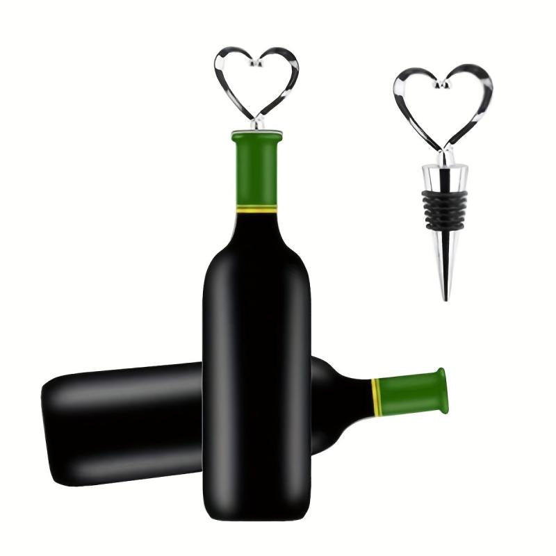 1pc Heart Shape Wine Stopper Bottle Stopper Wine Saver Reusable Wine Cork