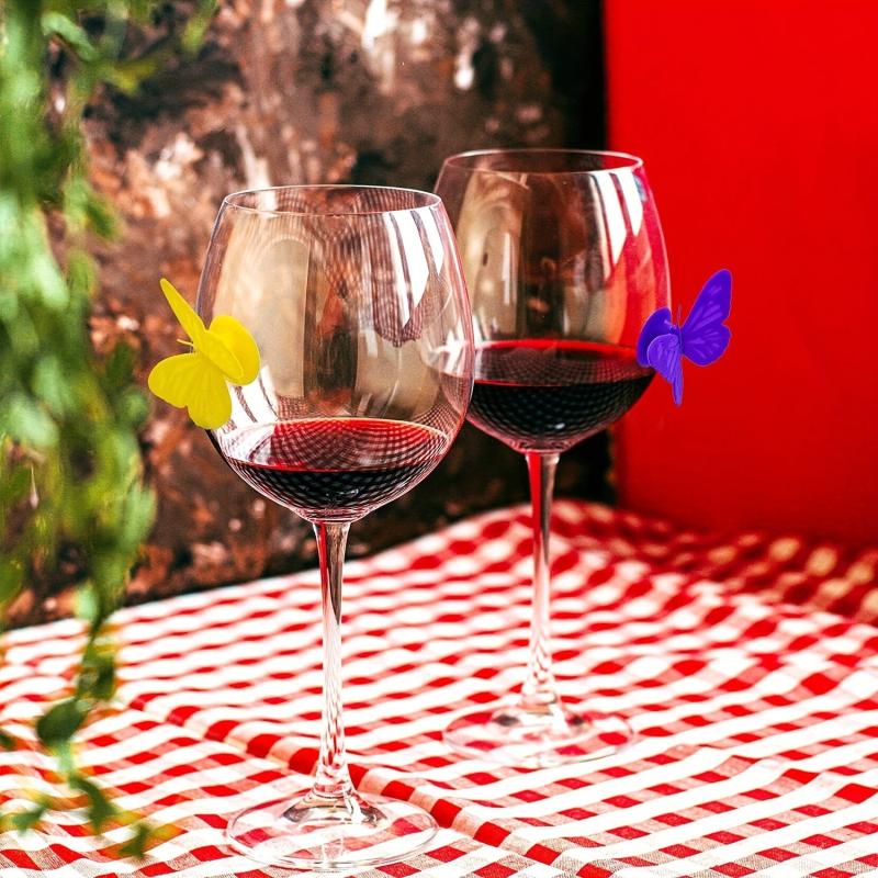 European American Wine Cup Recognizer 40pcs Label Sticker Party Supplies