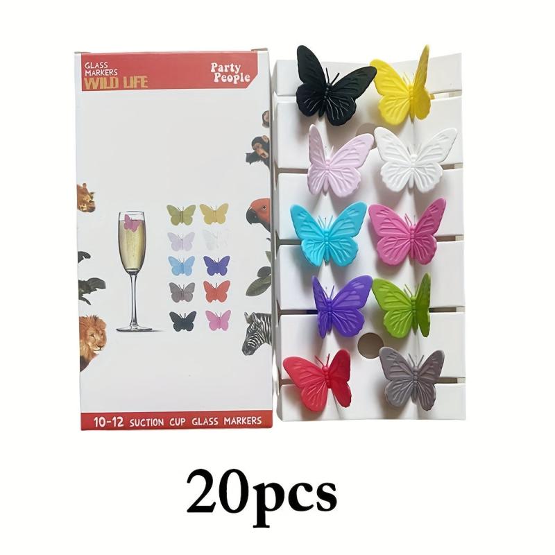 European American Wine Cup Recognizer 40pcs Label Sticker Party Supplies