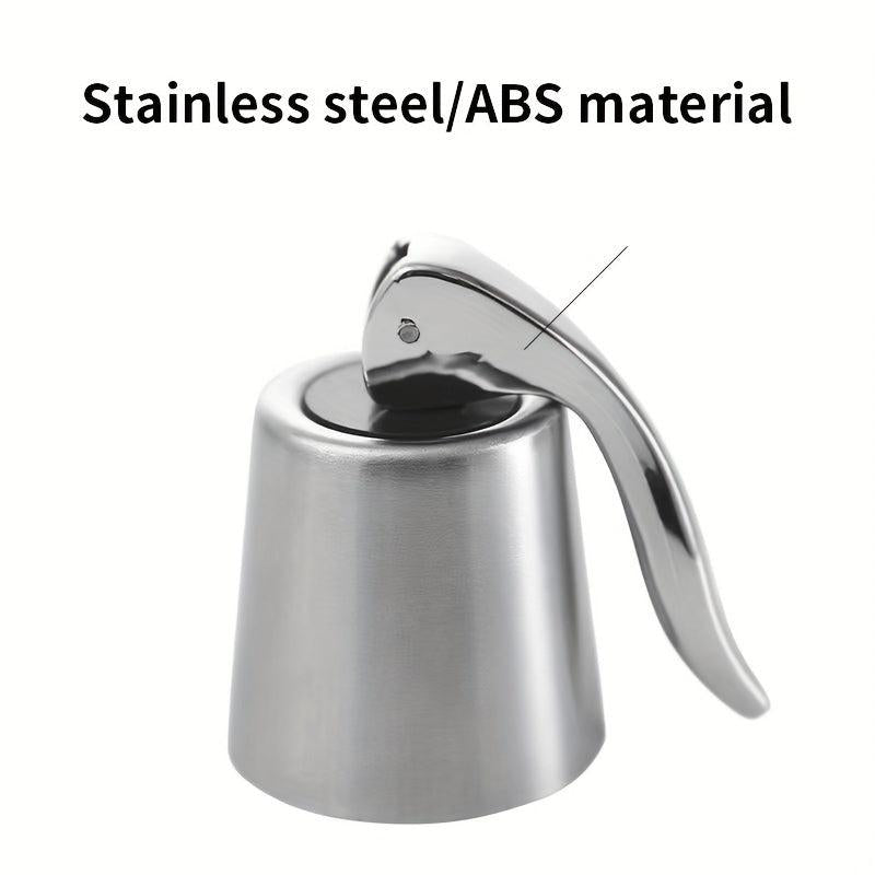 Stainless Steel Wine Stopper Silicone Expanding Bottle Plug