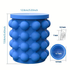 Silicone Ice Bucket and Cube Tray 2 in 1 - Durable Drinkware