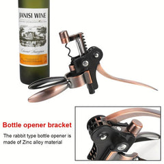 Zinc Bar Lever Corkscrew Bottle Opener