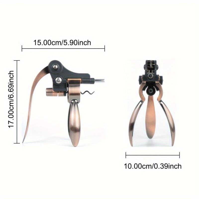 Zinc Bar Lever Corkscrew Bottle Opener