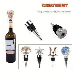 Stainless Steel Wine Stopper Bottle Stopper Wine Saver Reusable Cork