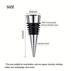 Stainless Steel Wine Stopper Bottle Stopper Wine Saver Reusable Cork