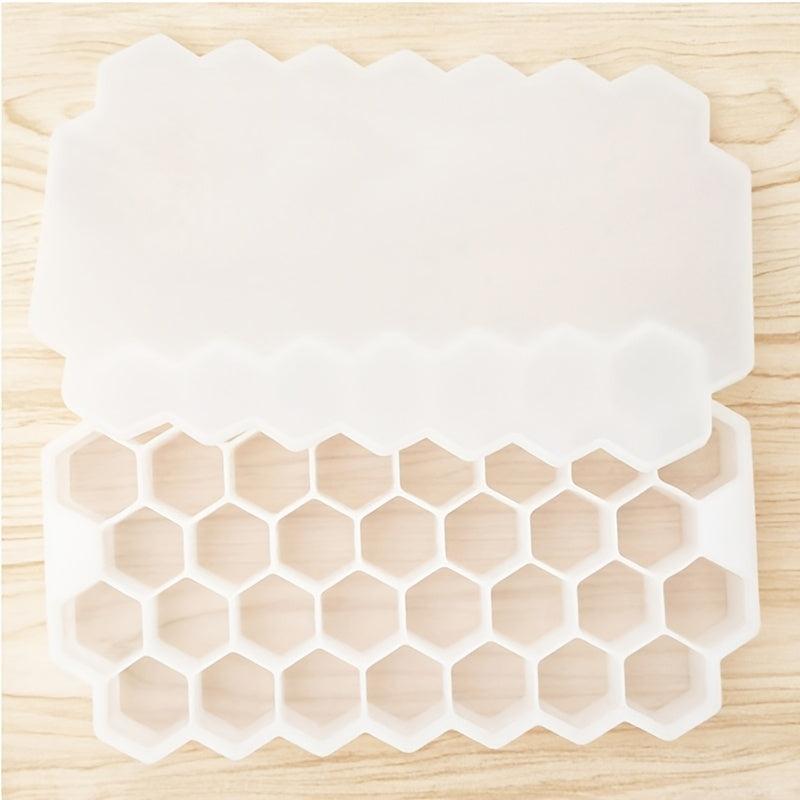 Silicone Honeycomb Ice Tray Mold 37 Grids Hexagonal Home Cube Maker