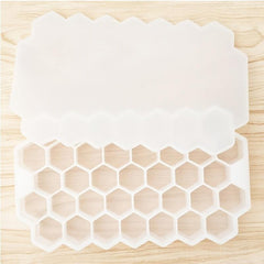 Silicone Honeycomb Ice Tray Mold 37 Grids Hexagonal Home Cube Maker