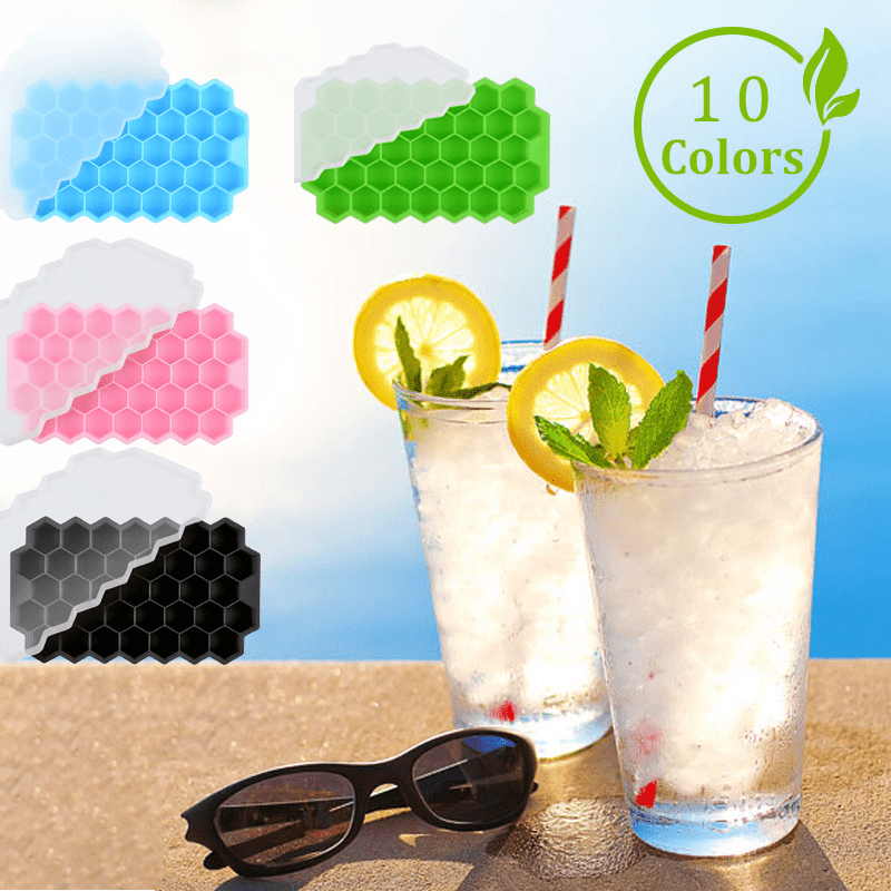 Silicone Honeycomb Ice Tray Mold 37 Grids Hexagonal Home Cube Maker