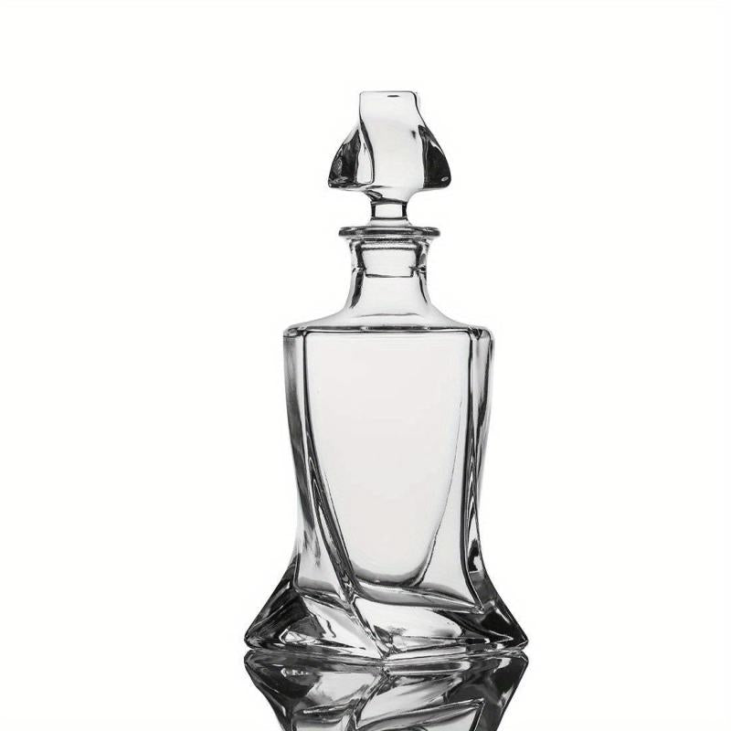 Twisted Whiskey Decanter With Stopper 27 Oz