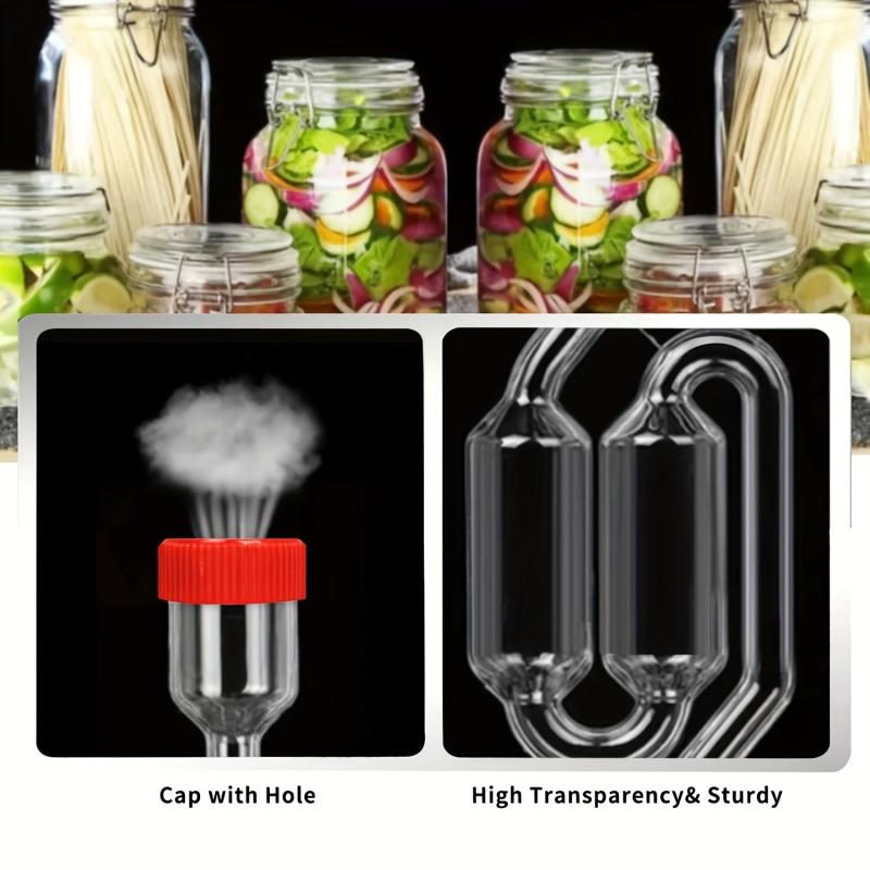 2pcs S Type Fermentation Airlocks with Grommets