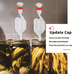 2pcs S Type Fermentation Airlocks with Grommets